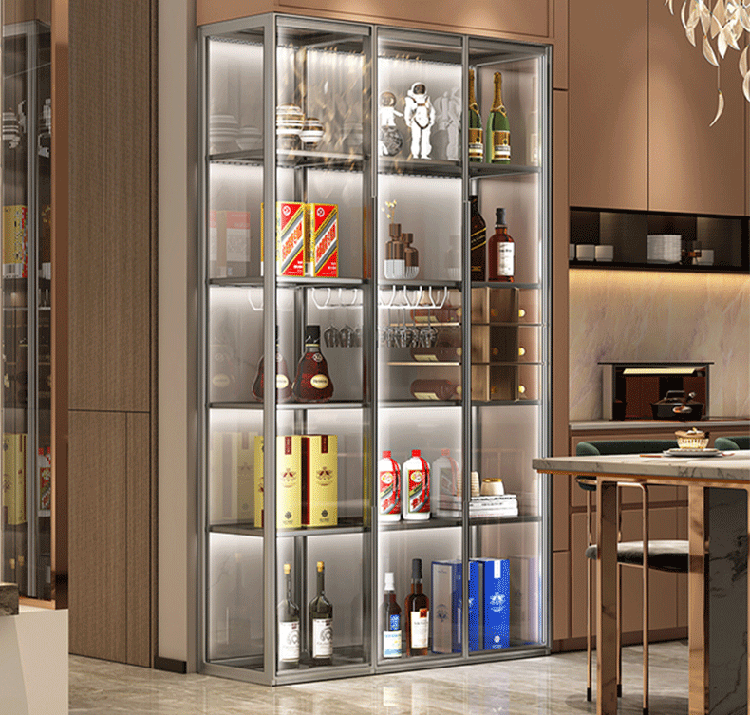 aluminum glass cabinet (9)